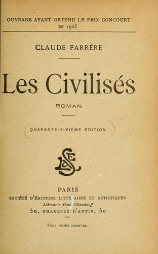 Les civilisés by Claude Farrère cover