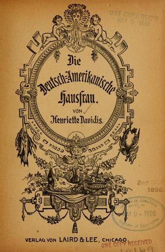 Die deutsch-amerikanische hausfrau by Henriette Davidis cover