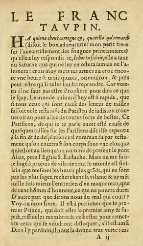 Le franc tavpin ... by  cover