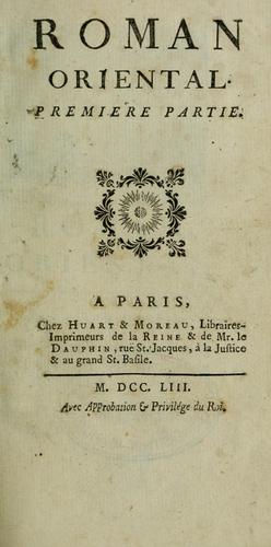 Roman oriental by Henri Bartholomé de Blanes cover