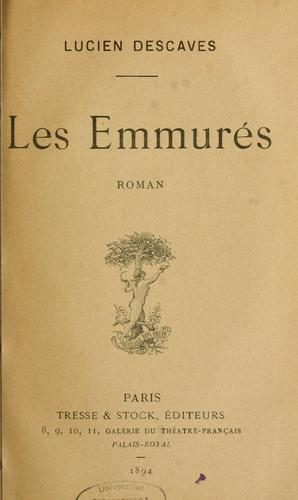 Les emmurés by Descaves, Lucien cover