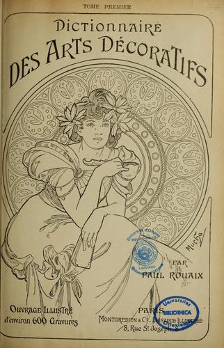 Dictionnaire des arts décoratifs by Paul Rouaix cover