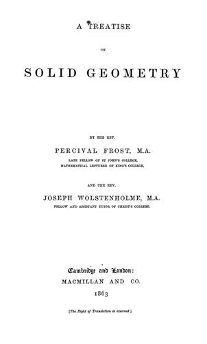 A treatise on solid geometry