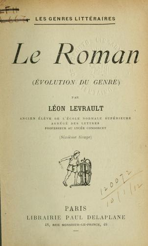 Le roman, évolution du genre