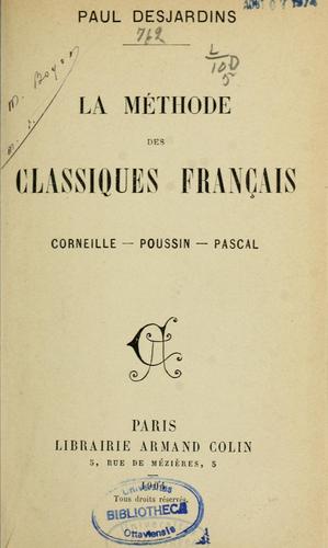 La méthode des classiques français by Desjardins, Paul cover