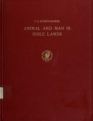 Animal and man in Bible lands