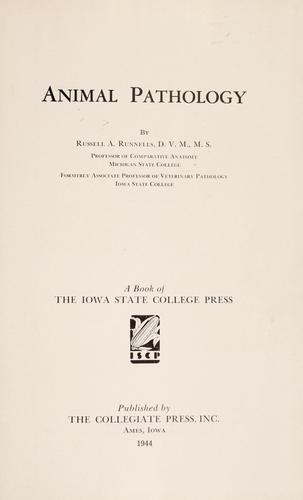 Animal pathology by Russell A. Runnells cover