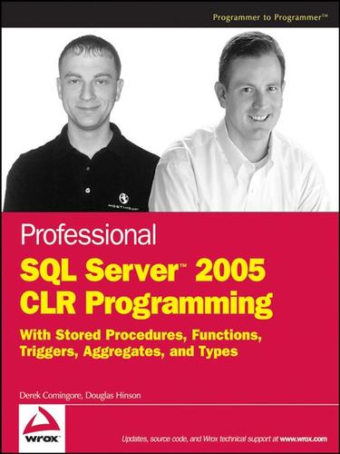 Professional SQL server 2005 CLR programming