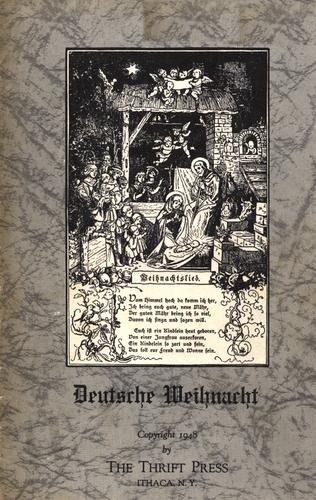 Deutsche Weihnacht by Thrift Press (Ithaca, NY) cover