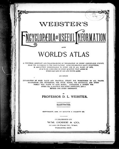 Webster's encyclopædia of useful information and world's atlas