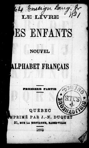Le Livre des enfants by  cover