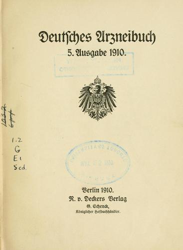 Deutsches Arzneibuch by  cover
