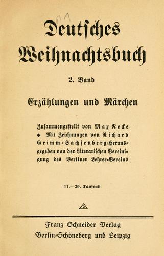 Deutsches Weihnachtsbuch by  cover