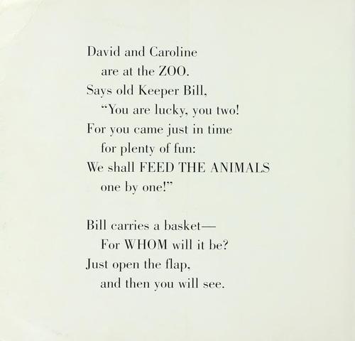 Feed the animals by H. A. Rey cover
