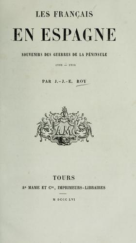 Les Français en Espagne by J.-J.-E Roy cover