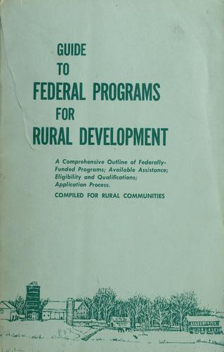 Guide to Federal programs for rural development