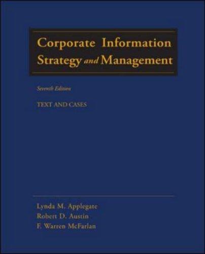 Corporate information strategy and management : text and cases