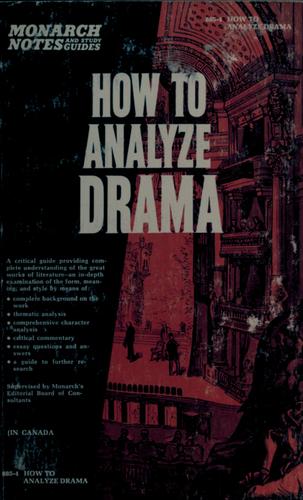 How to analyze drama
