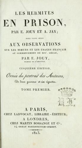 Les hermites en liberté by Victor-Joseph Étienne de Jouy cover