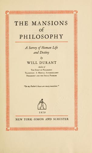 The Mansions of Philosophy
