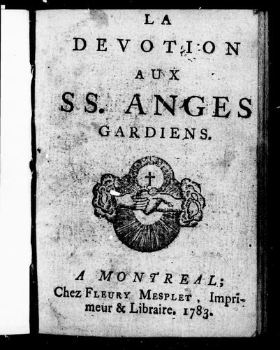 La Dévotion aux SS. anges gardiens by  cover