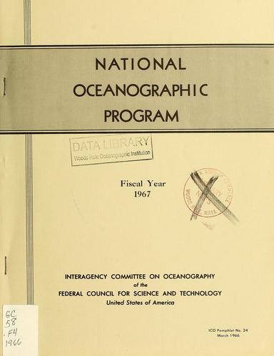 National oceanographic program