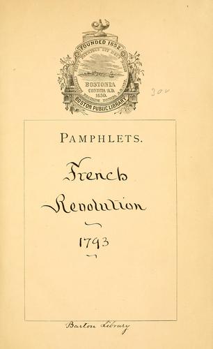 Proclamation de la Convention nationale au peuple français by Jean-Lambert Tallien cover