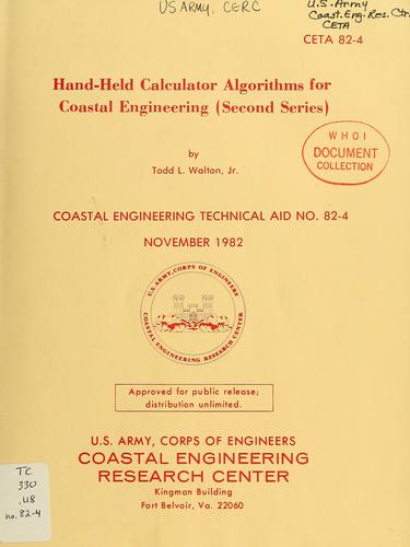 Hand-held calculator algorithms for coastal engineering