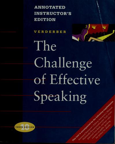 The challenge of effective speaking