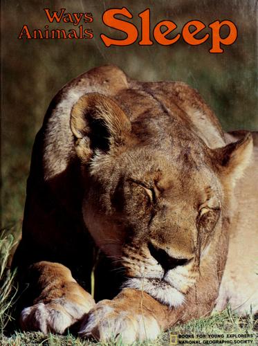Ways animals sleep by Jane R. McCauley cover