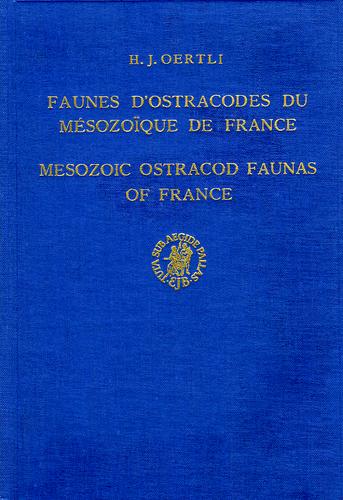 Faunes d'ostracodes du mésozoïque de France by H. J. Oertli cover