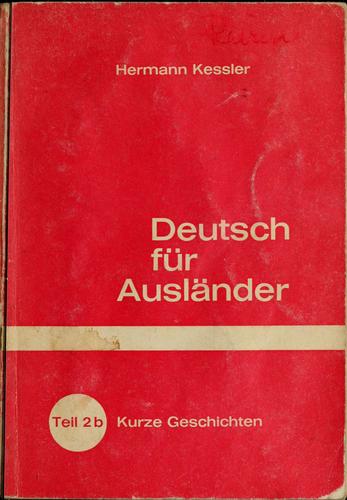 Deutsch für Ausländer by Hermann Kessler cover