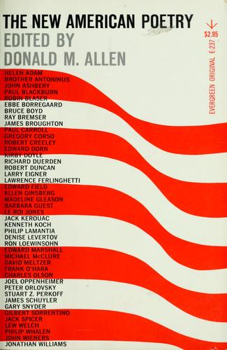 The new American poetry, 1945-1960