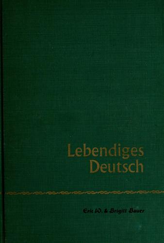 Lebendiges Deutsch by Eric W. Bauer cover