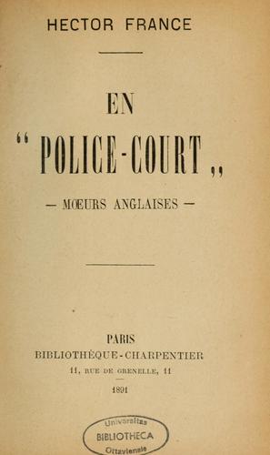 En "Police-court" by Hector France cover