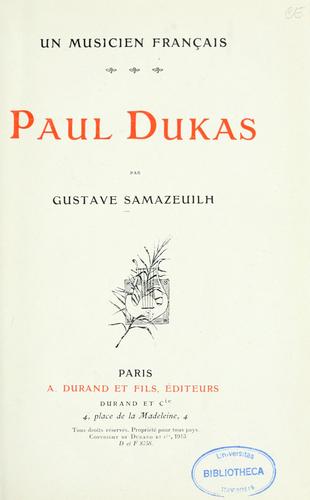 Un musicien français by Gustave Samazeuilh cover