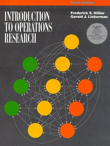 Introduction to operations research by Frederick S. Hillier cover
