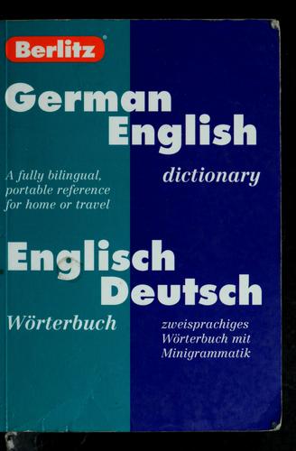 German-Englisch dictionary = by  cover