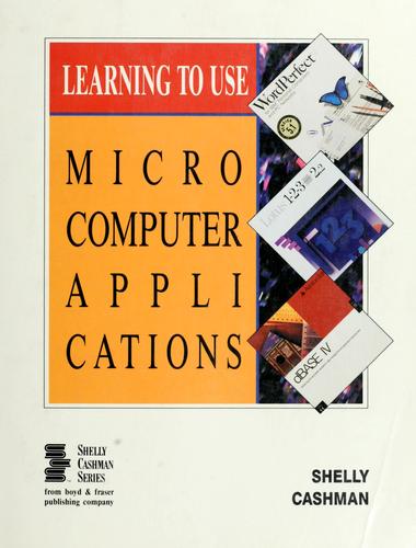 Learning to use microcomputer applications