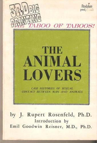 The Animal Lovers by J. Rupert Rosenfeld, PhD. cover
