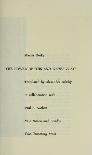 The lower depths, and other plays