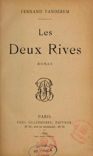 Les deux rives: roman by Fernand Vandérem cover