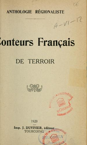 Conteurs français de terroir by Pierre Billaud cover