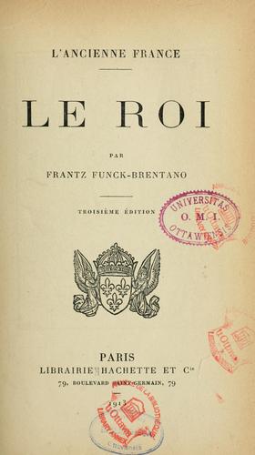 L'ancienne France by Frantz Funck-Brentano cover