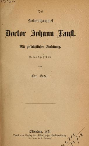Deutsche Puppenkomödien by Carl Engel cover
