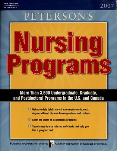 Peterson's nursing programs, 2007