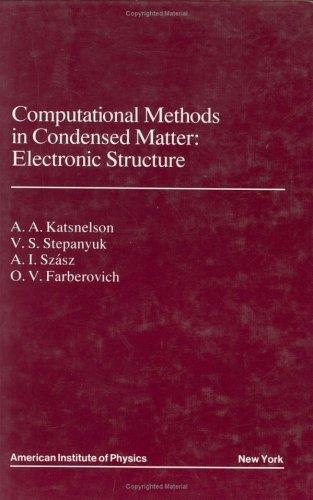 Computational methods in condensed matter
