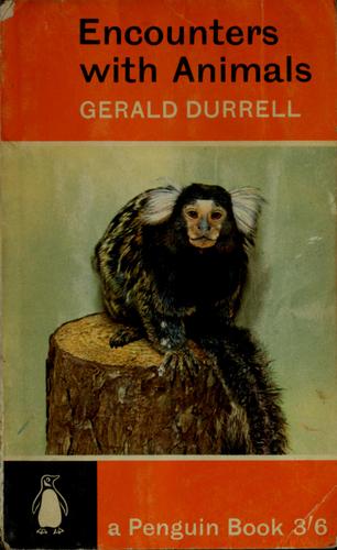 Encounters with animals by Gerald Malcolm Durrell cover
