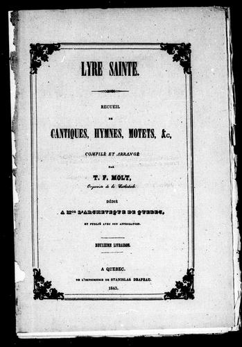 Lyre sainte by T. F. Molt cover