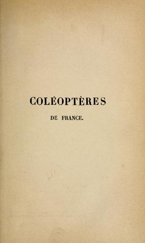 Histoire naturelle des coléoptères de France by C. Foudras cover